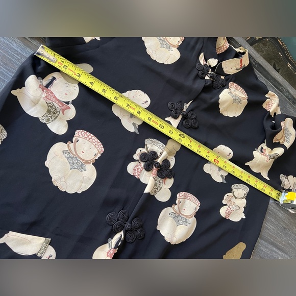 HARARI tunic , beautiful chiffon silk sz M - Picture 4 of 6